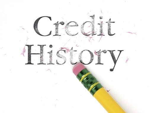 Erasing credit history